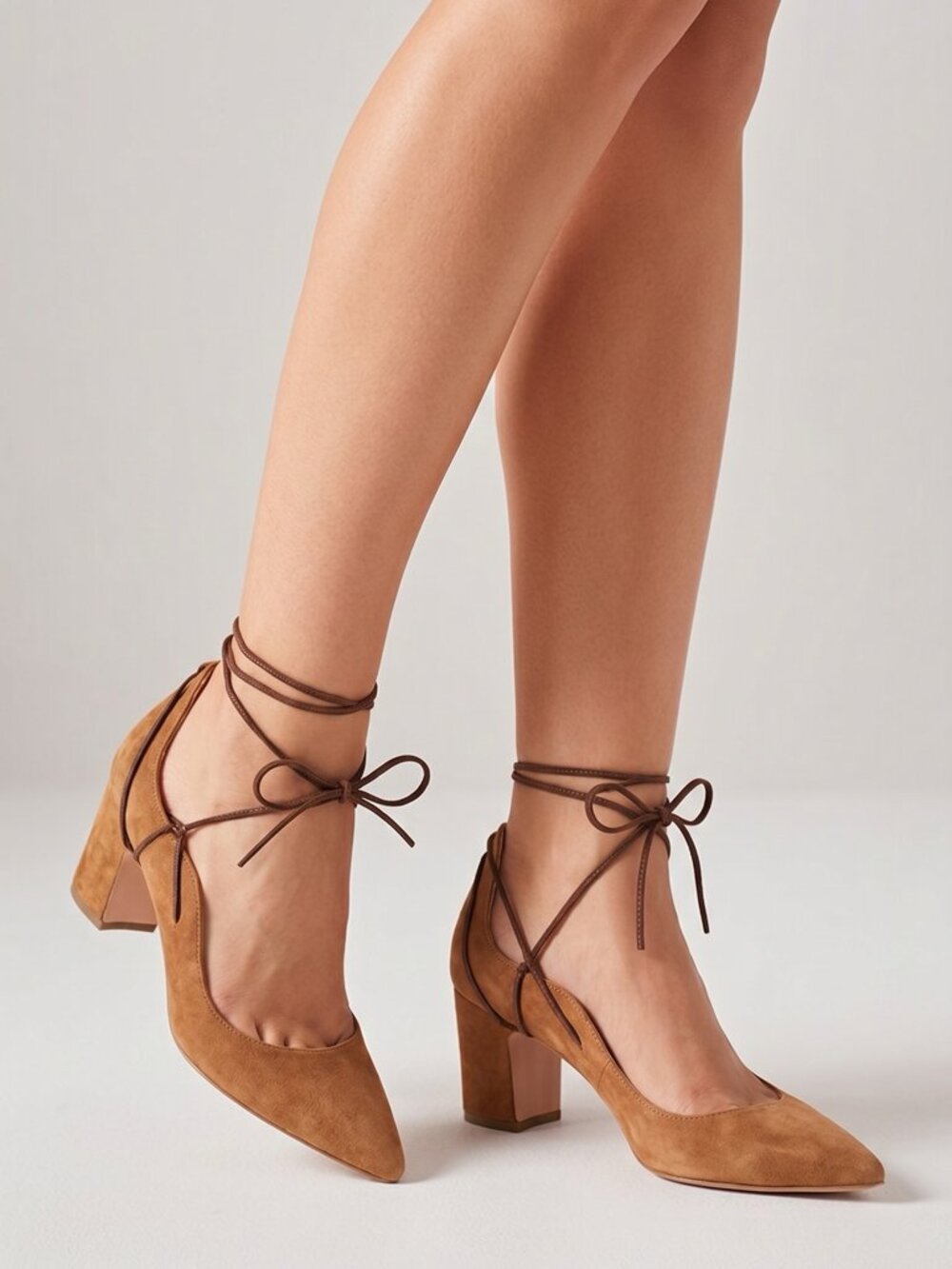 Rupert Sanderson Suede Lace Up Pumps Size 39.5 (US 9-9.5)